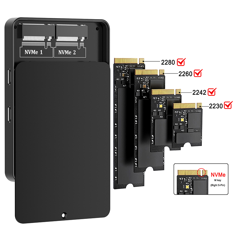 デュアルベイM.2 NVMeドッキングステーション、10Gb - 8Tb M2 Nvme Ssd のレビューと価格