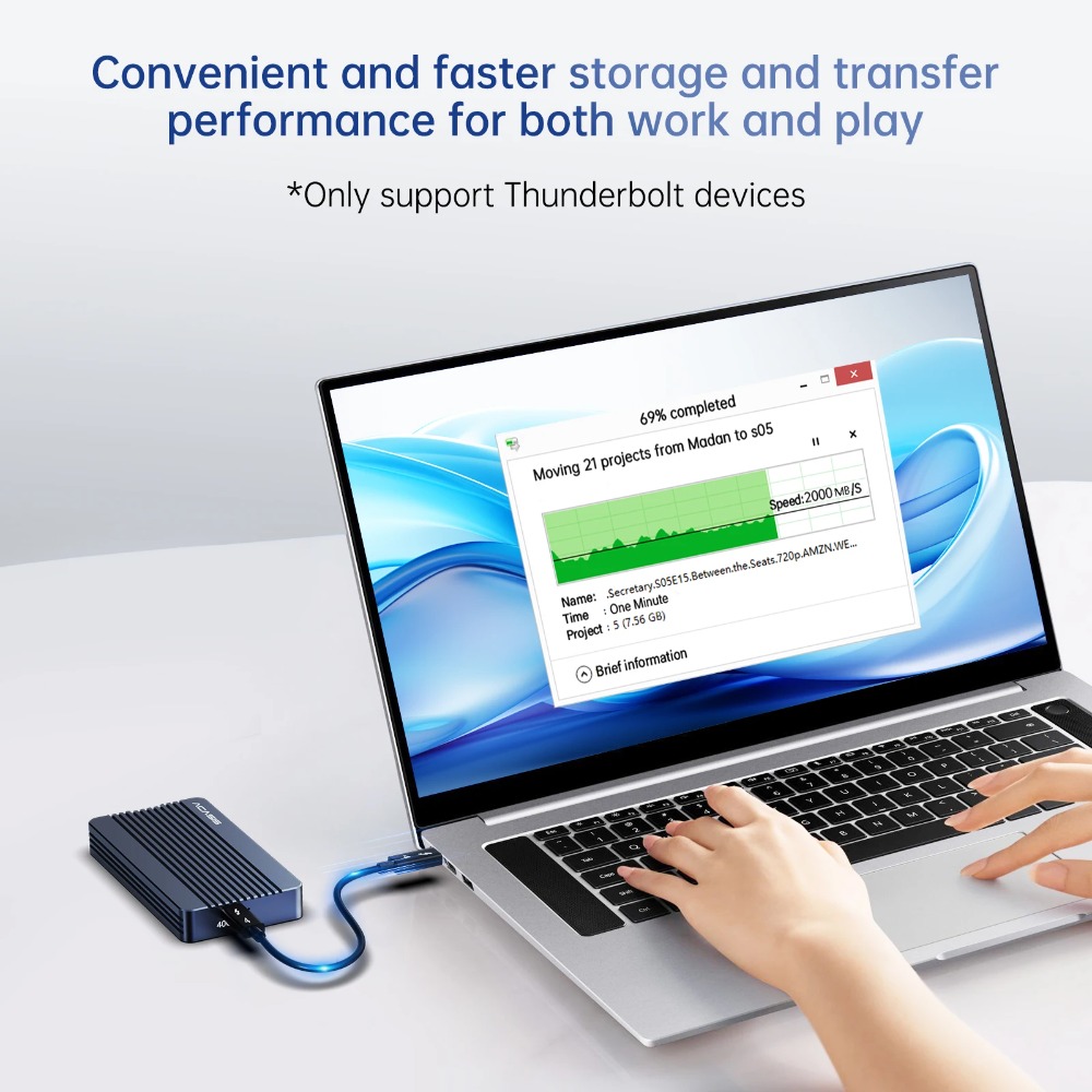 ACASIS 40Gbps M.2 NVMe SSD エンク - 8Tb M2 Nvme Ssd のレビューと価格