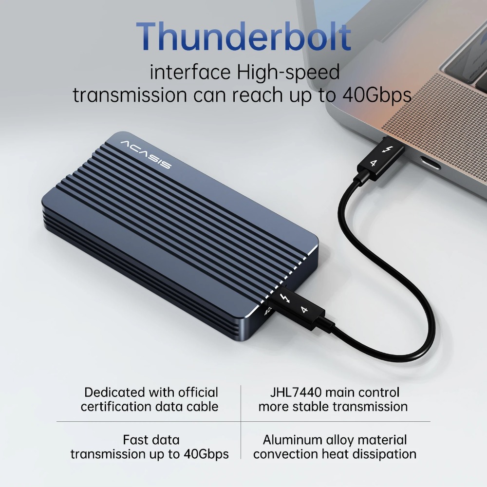 ACASIS 40Gbps M.2 NVMe SSD エンク - 8Tb M2 Nvme Ssd のレビューと価格