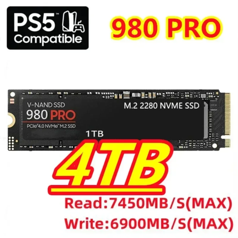 オリジナル980 PRO M.2 2280 NVMe PCI - Pcie 4.0 4Tb 2280 Ssd 7450Mbps のレビューと価格