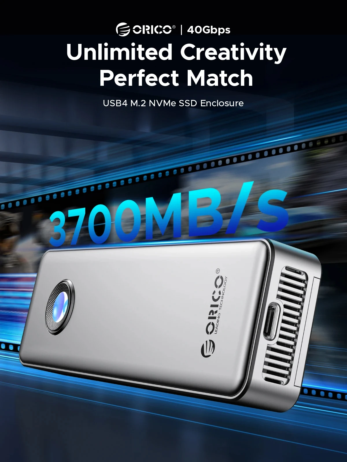 Orico-アルミニウム外部ハウジング,冷却ファン付き,外部 - Usb4 40Gbps External Ssd 8Tb のレビューと価格
